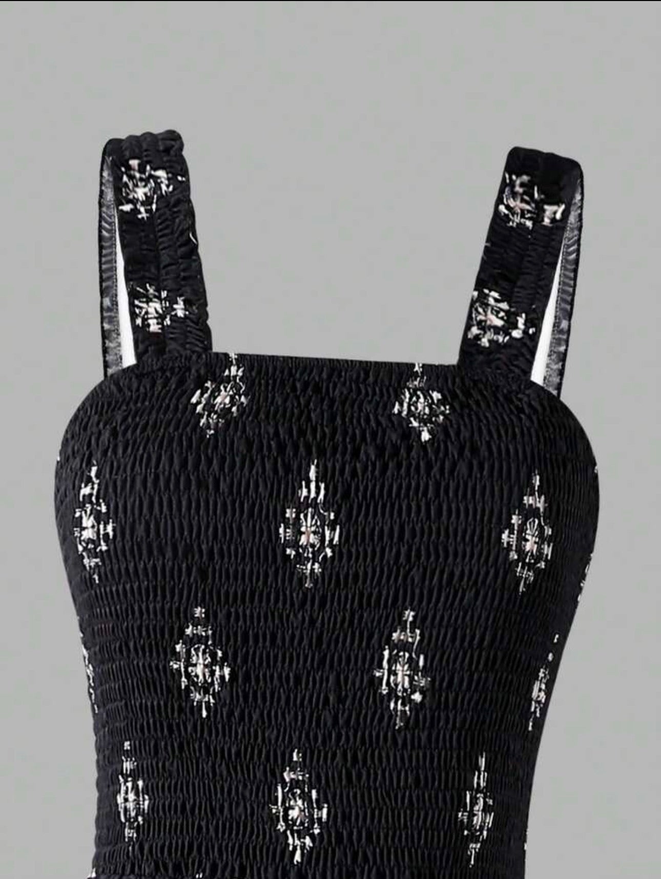 Enterizo de Niña Black Boho Print