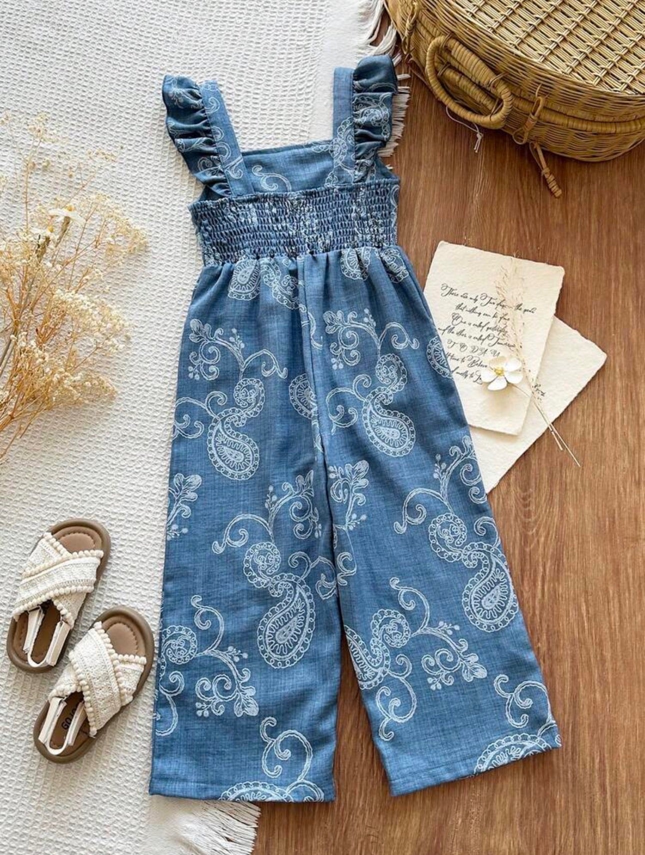 Enterizo de Niña Blue Paisley