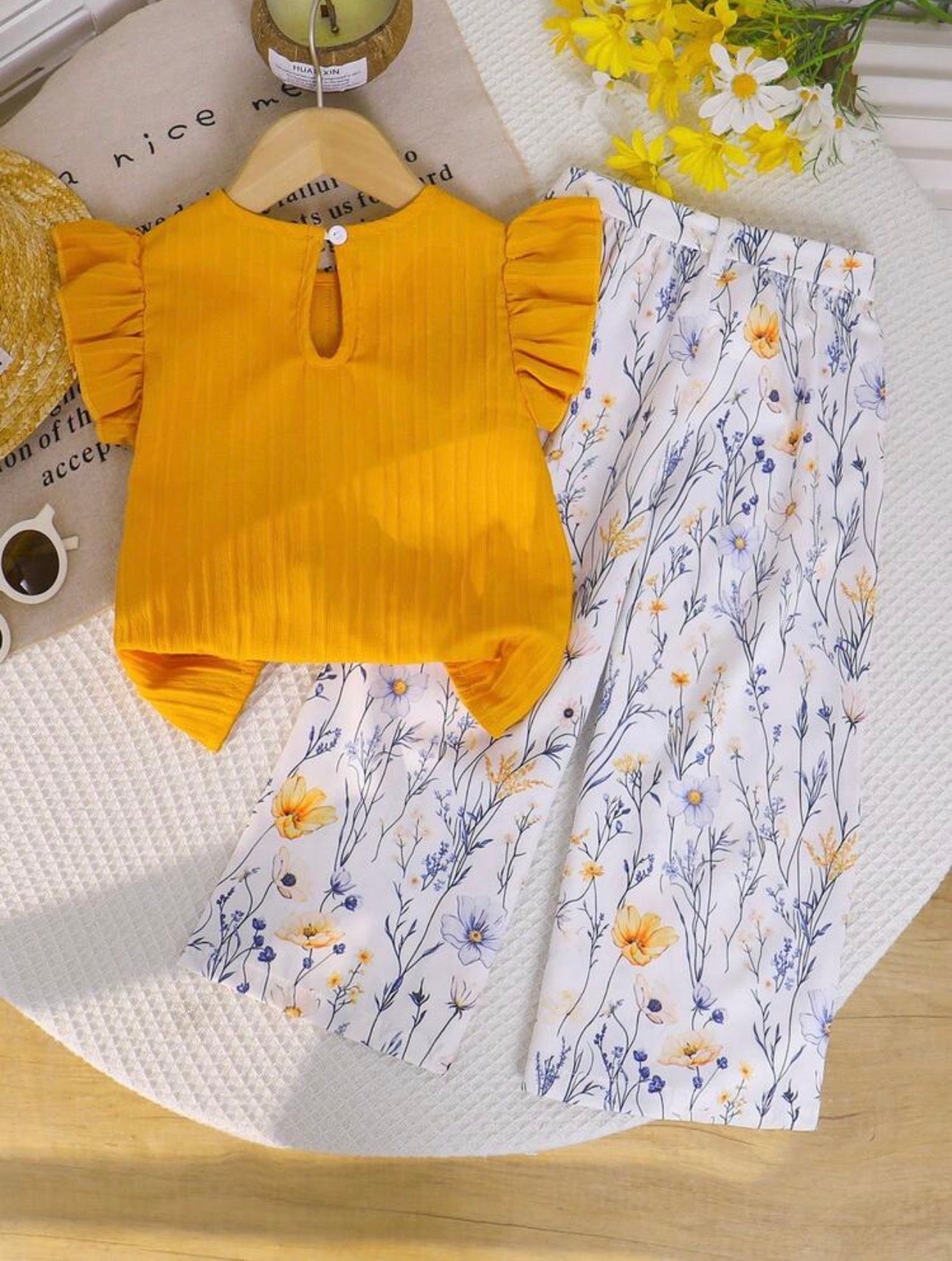 Conjunto Infantil Flores de Primavera