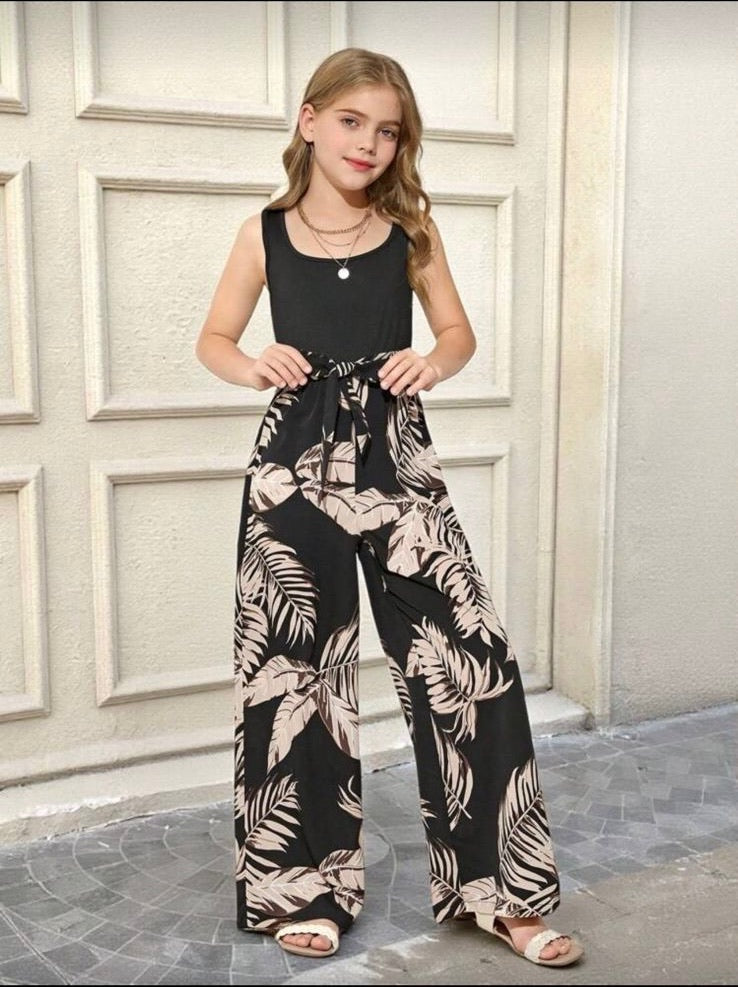 Enterizo Infantil Black Palm
