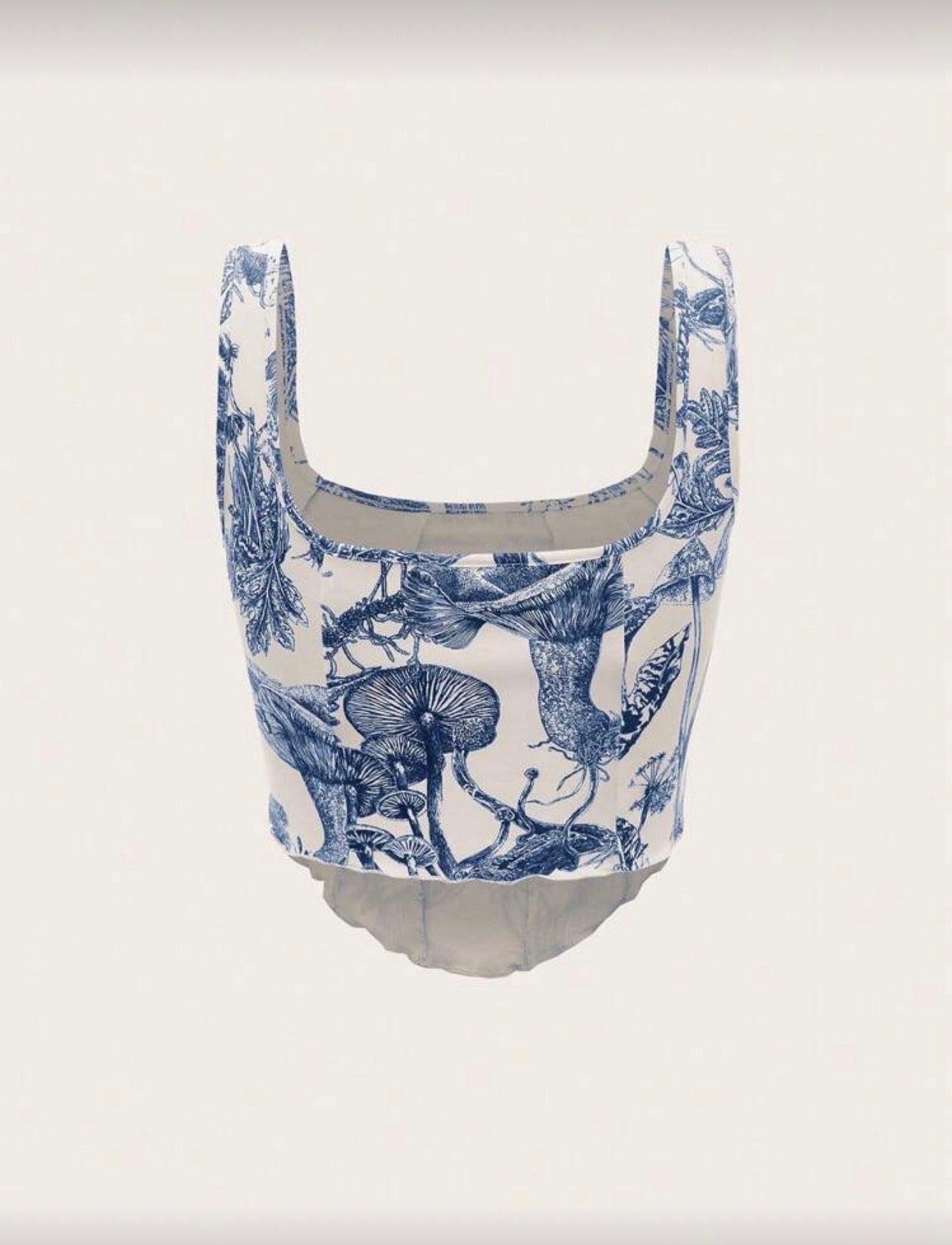 Blusa de dama estampado azul clásico