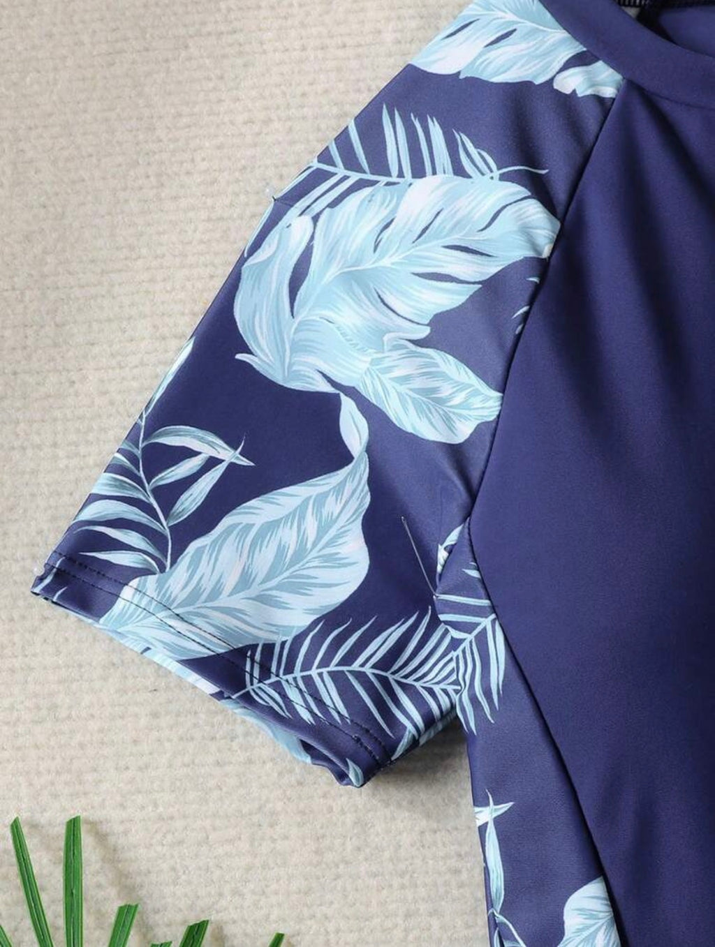 Traje de Baño Infantil Tropical Azul