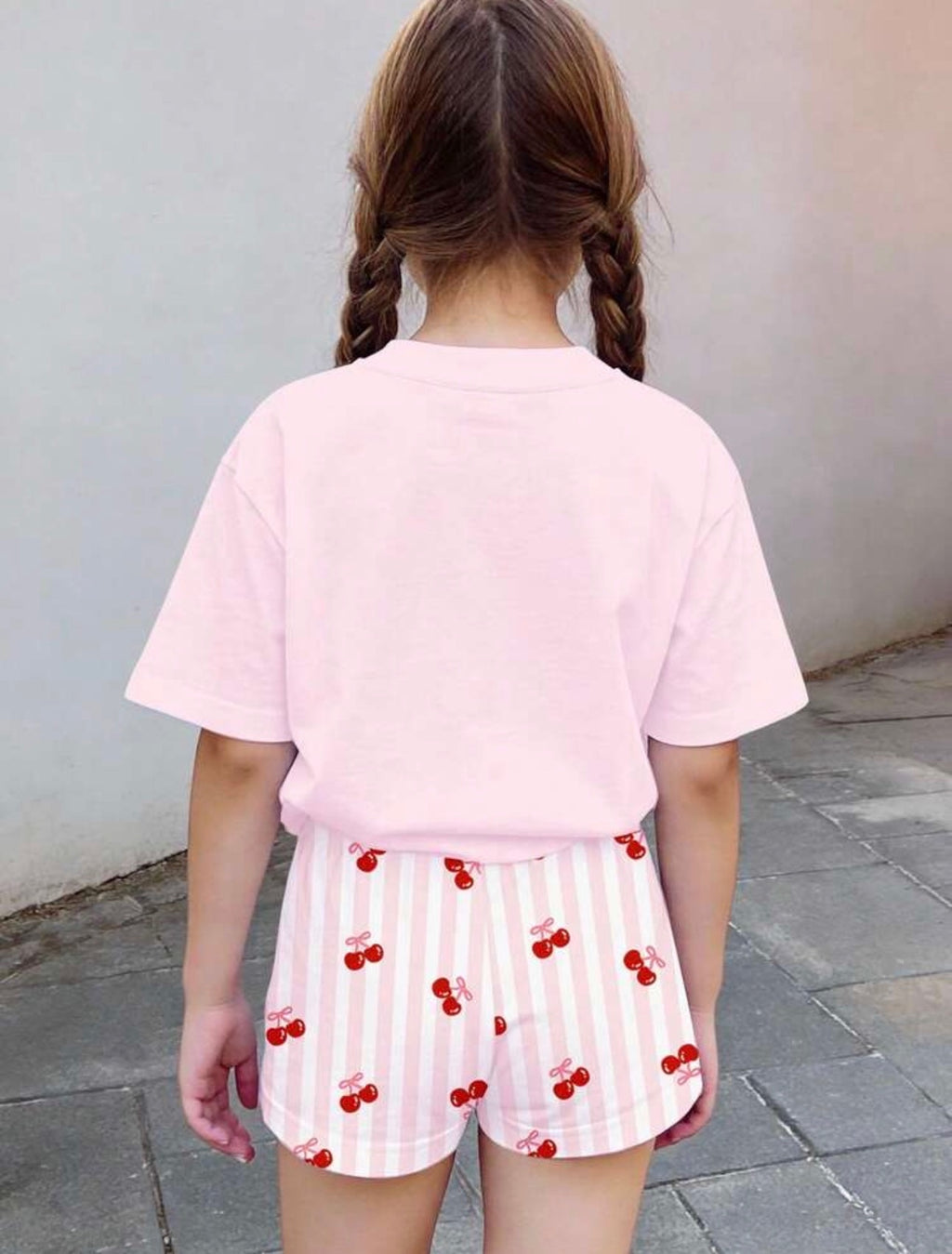 Conjunto de Niña Cherry Pink