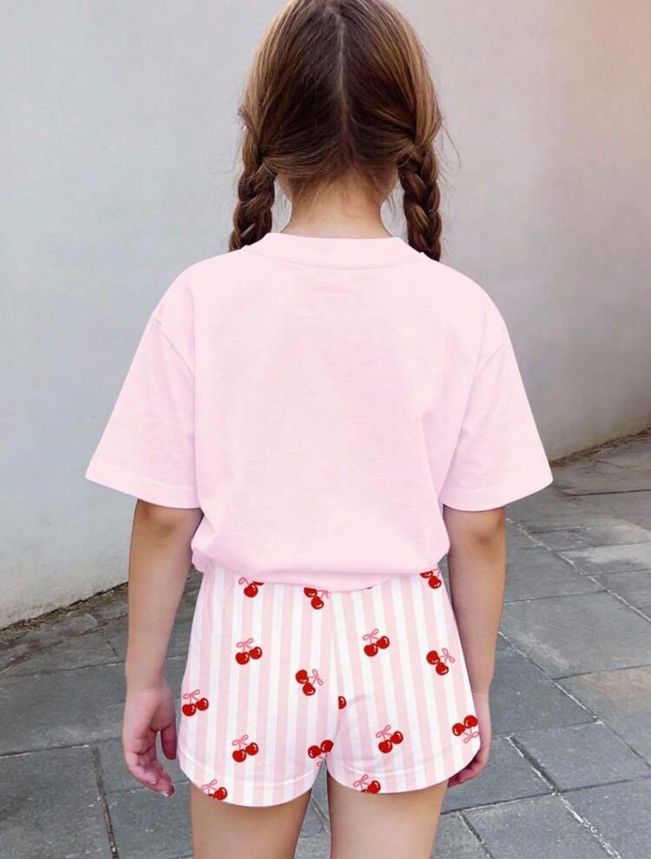 Conjunto de Niña Cherry Pink