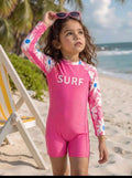 Traje de Baño Infantil Surf Rosa