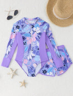 Traje de Baño Infantil Lavanda Bloom