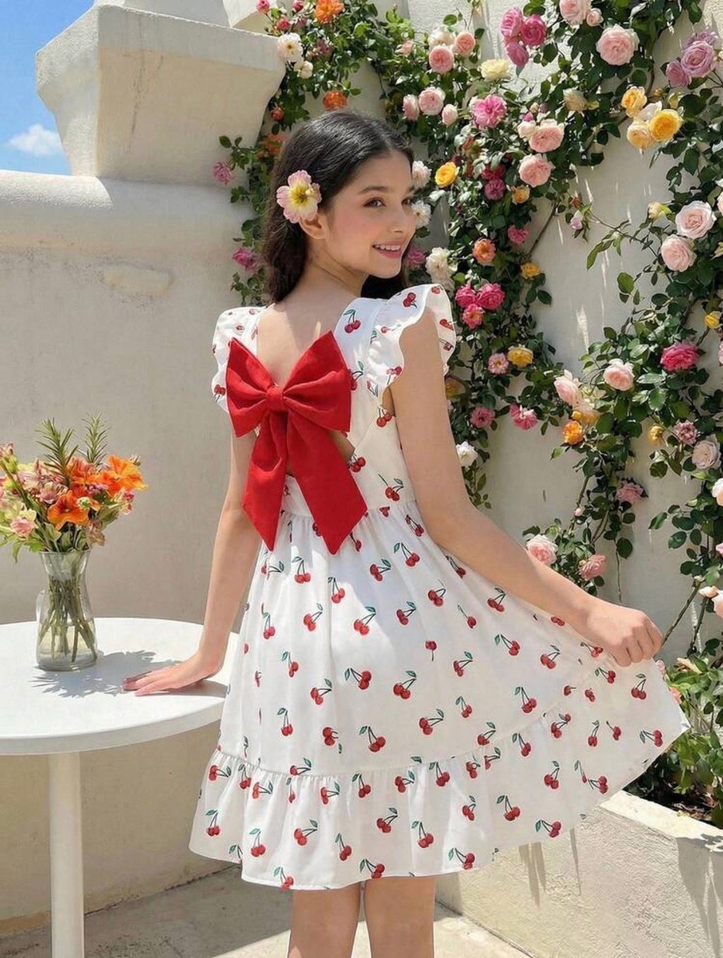 Vestido Infantil Cherry Blossom