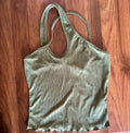 Blusa de Dama Asimétrica Verde