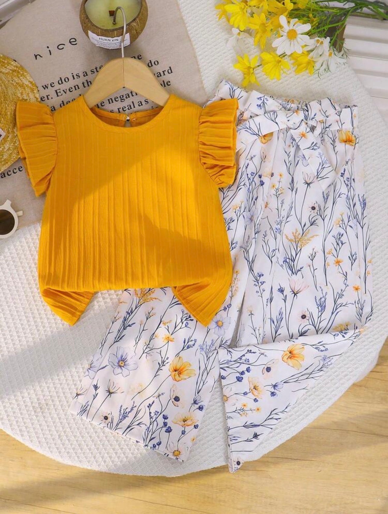 Conjunto Infantil Flores de Primavera