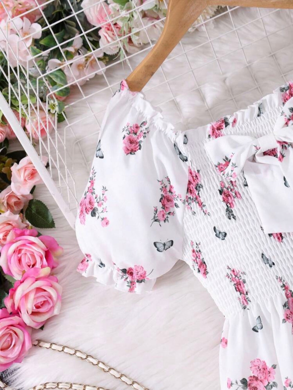 Vestido Infantil Rose Garden