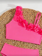 Traje de Baño Infantil Pink Blossom Bikini