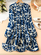 Vestido Femenino Blue Leaf Romance