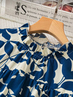 Vestido Femenino Blue Leaf Romance