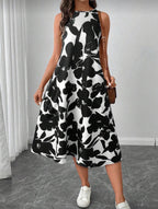 Vestido Femenino Ink Bloom Midi