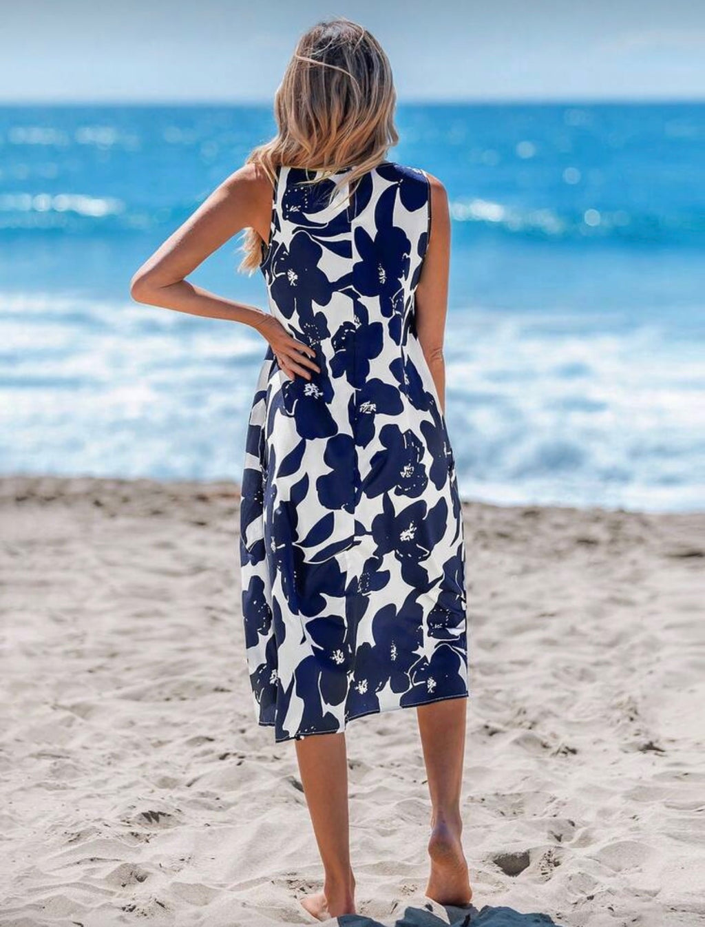 Vestido Femenino Navy Coast Breeze