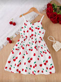 Vestido Infantil Cherry Summer Flow