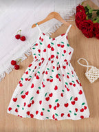 Vestido Infantil Cherry Summer Flow