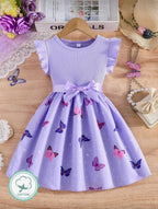 Vestido Infantil Lavender Butterfly Grace