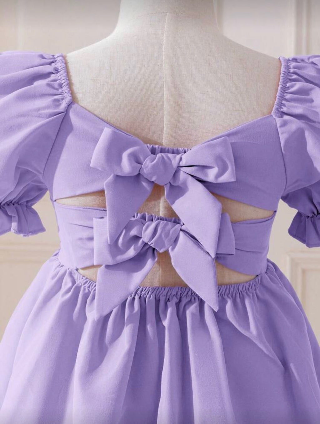 Vestido Infantil Lavender Puff Elegance