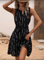 Vestido Femenino Noir Dash Flow