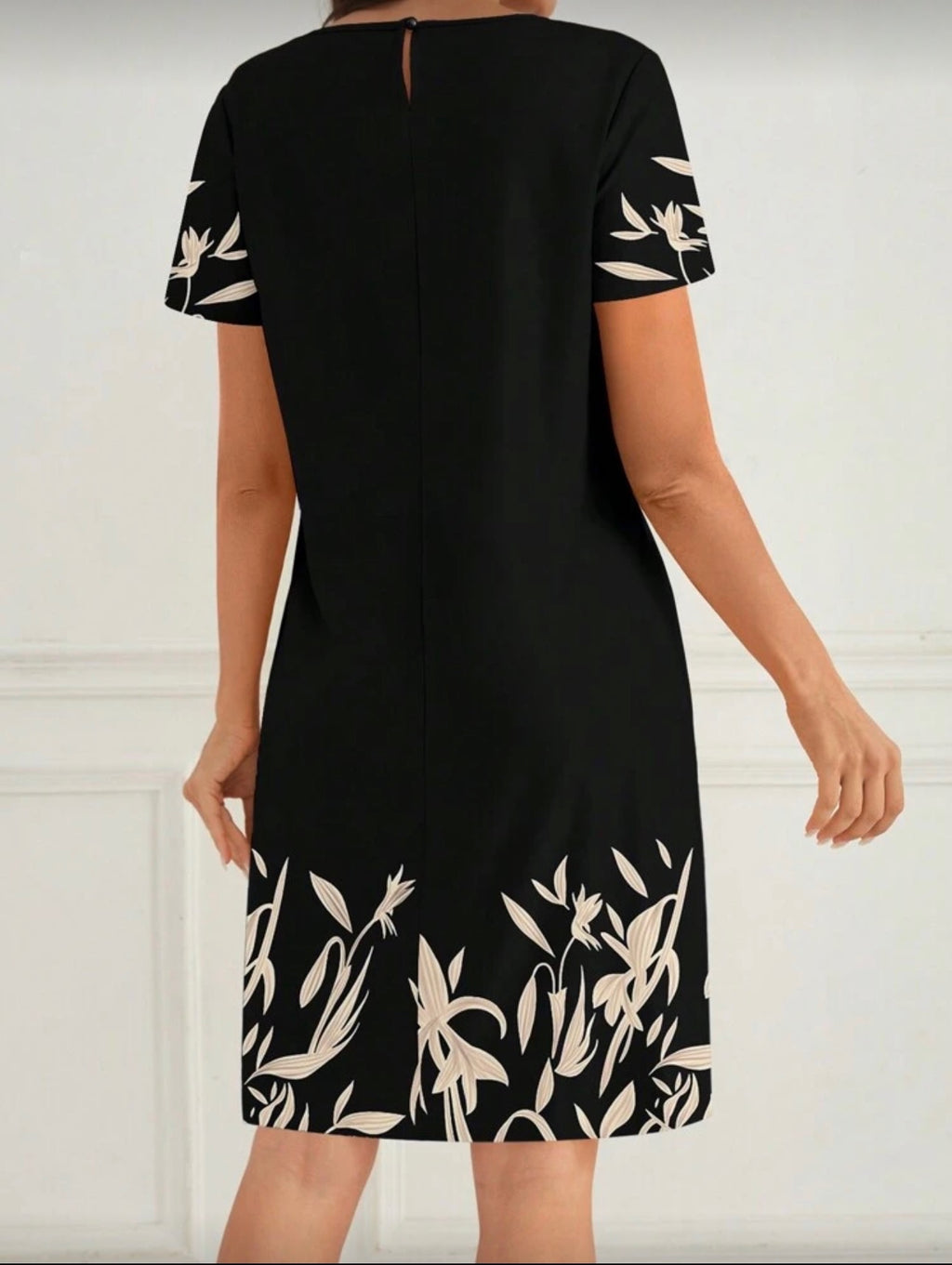 Vestido Femenino Botanical Contrast Classic