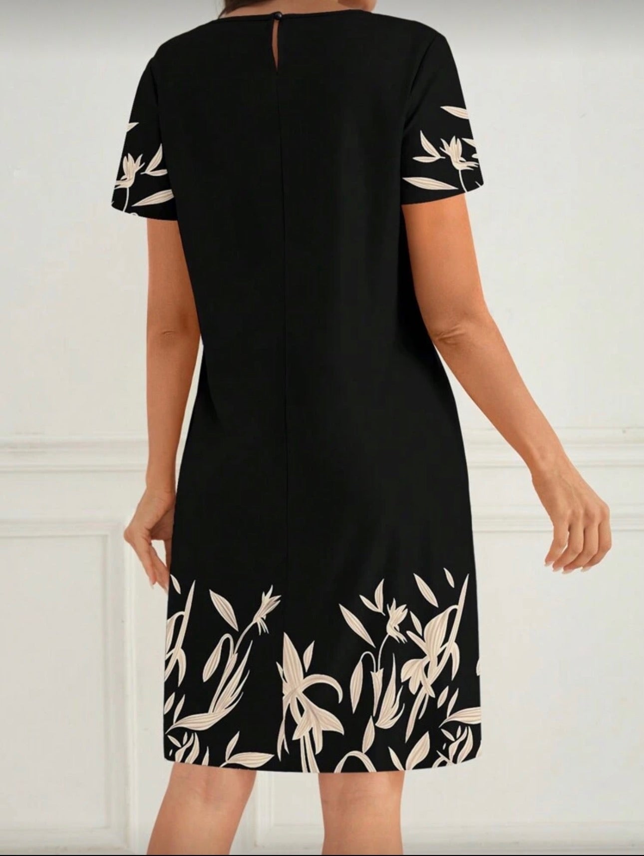 Vestido Femenino Botanical Contrast Classic