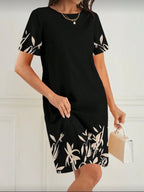 Vestido Femenino Botanical Contrast Classic