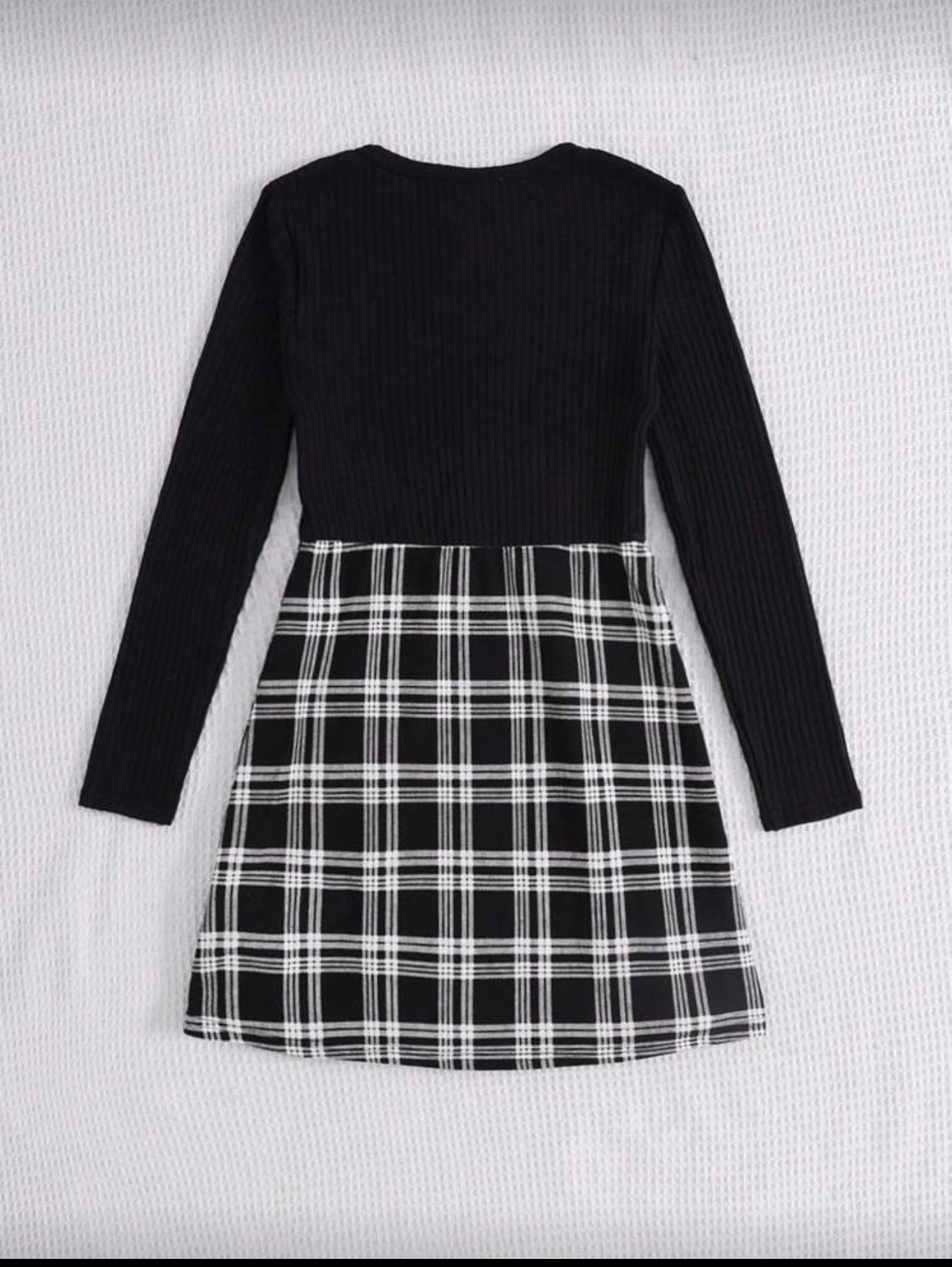 Vestido Infantil Plaid Chic Duo