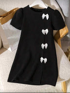 Vestido Infantil Black Bow Charm