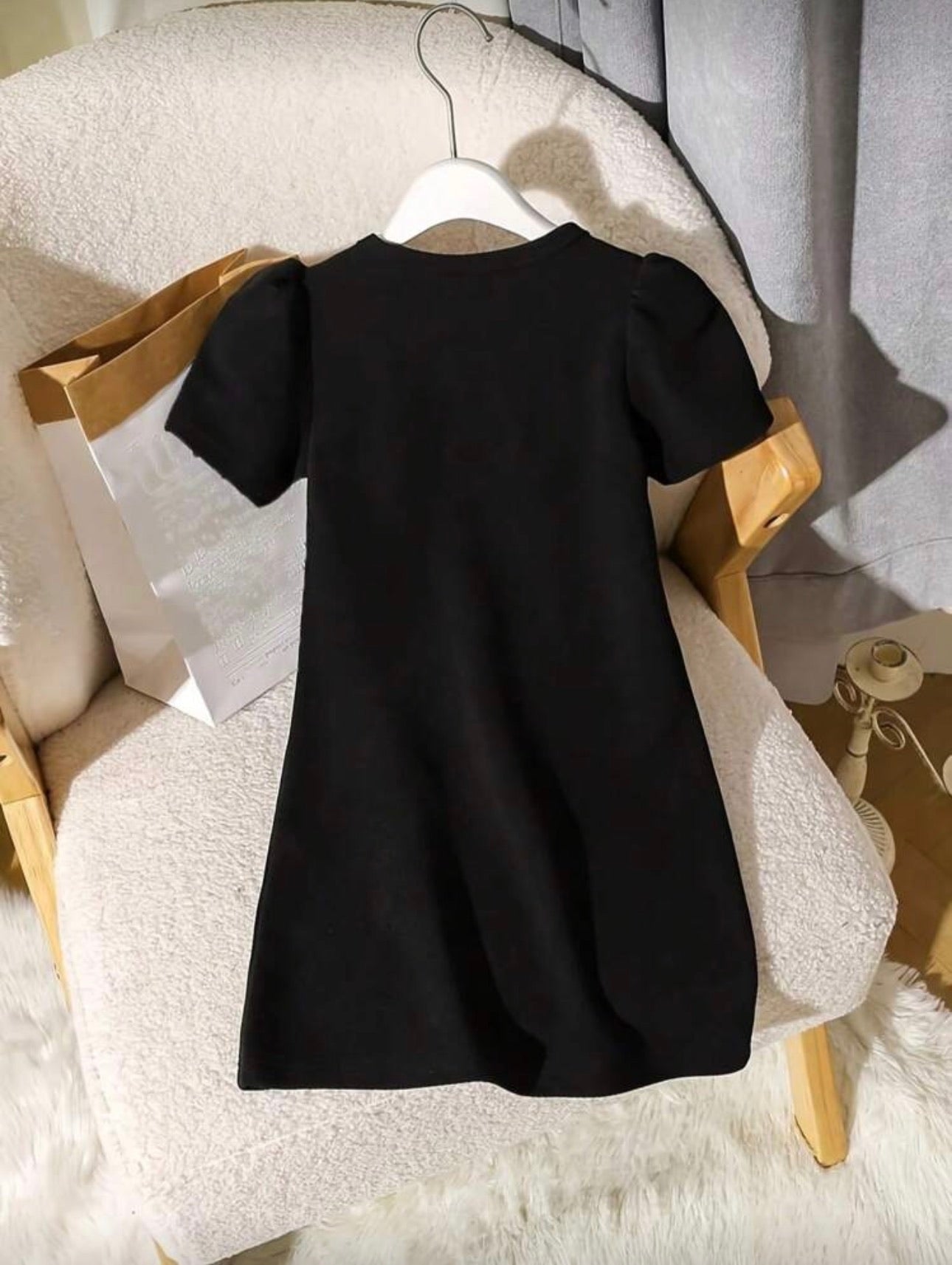 Vestido Infantil Black Bow Charm