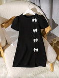 Vestido Infantil Black Bow Charm