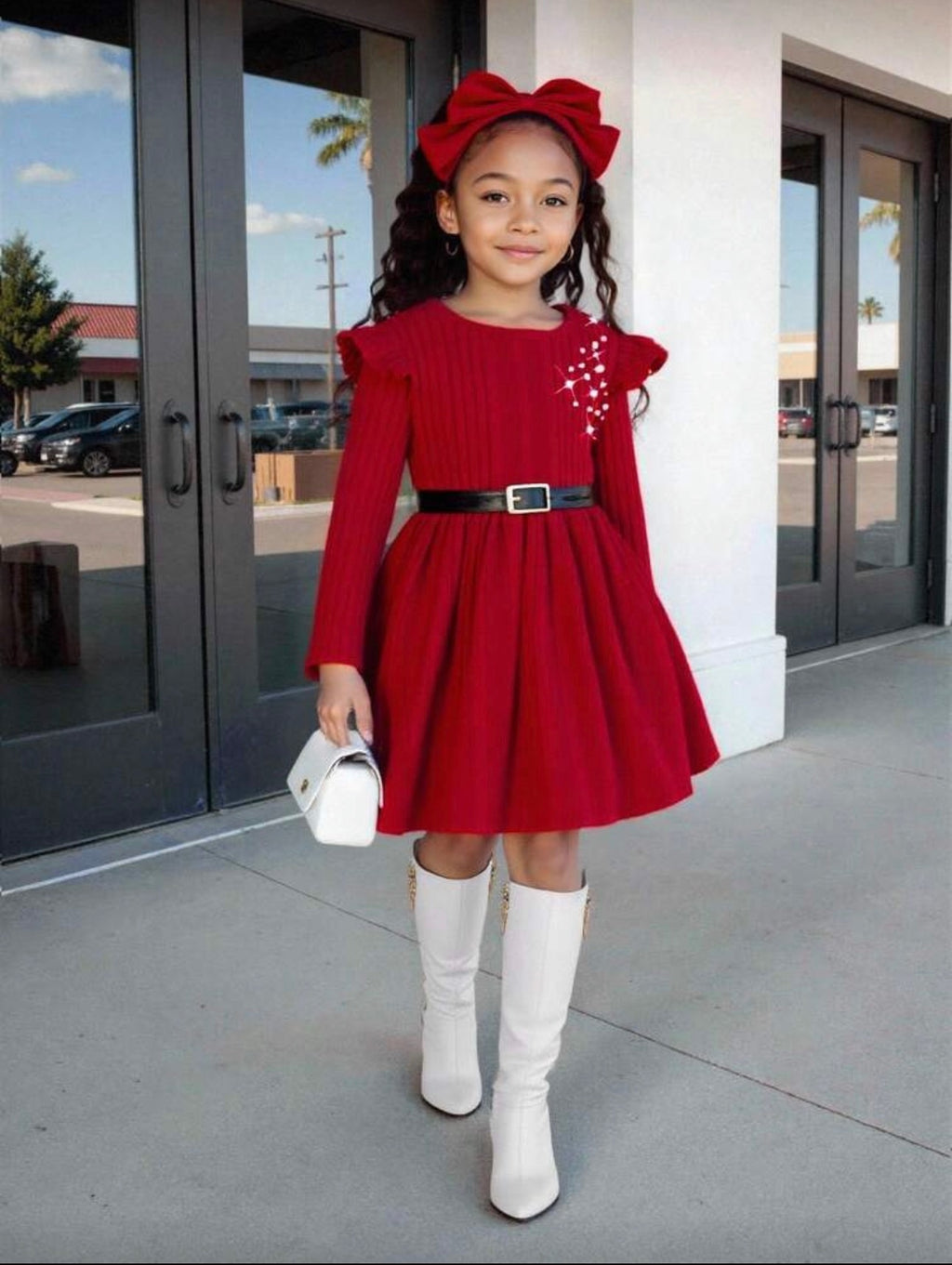 Vestido Infantil Ruby Pearl Elegance