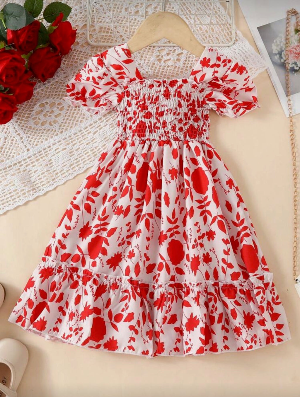 Vestido Infantil Scarlet Bloom