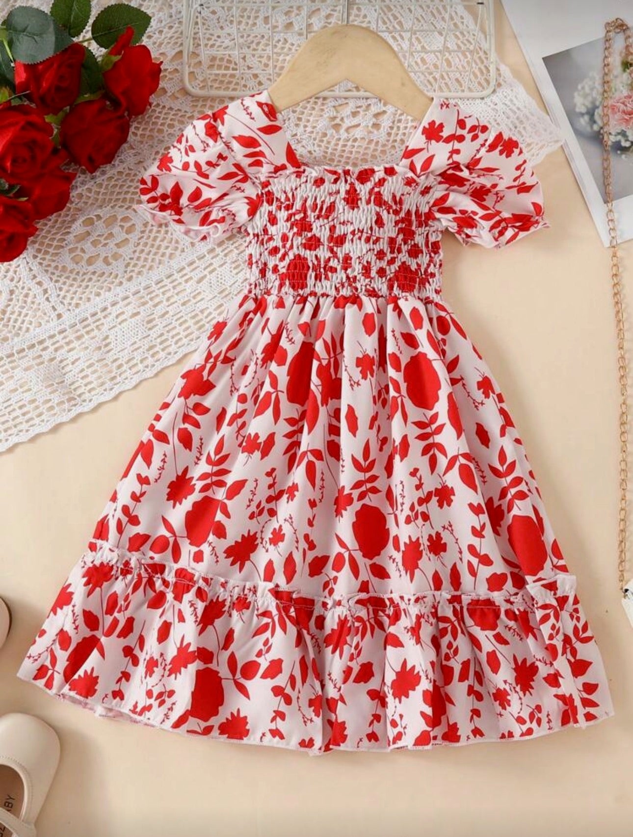 Vestido Infantil Scarlet Bloom