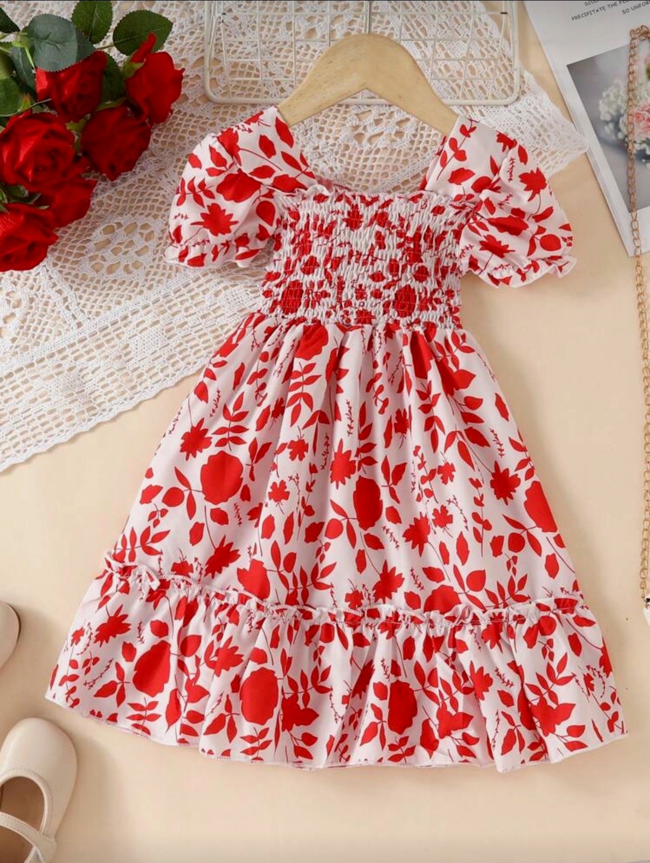 Vestido Infantil Scarlet Bloom