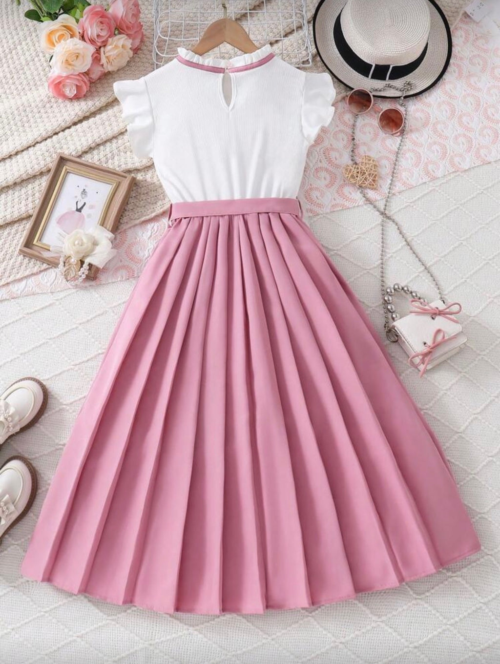 Vestido Infantil Blush Classic Bow