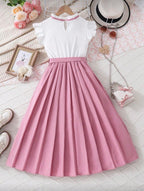 Vestido Infantil Blush Classic Bow