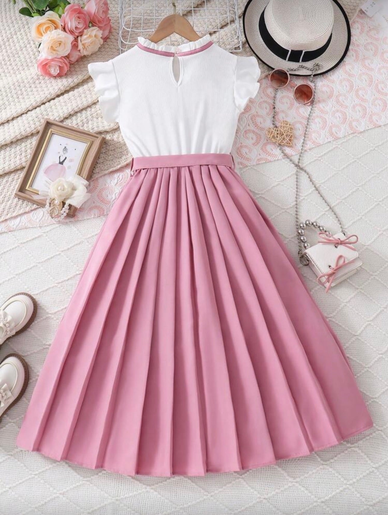 Vestido Infantil Blush Classic Bow