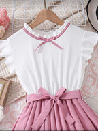 Vestido Infantil Blush Classic Bow