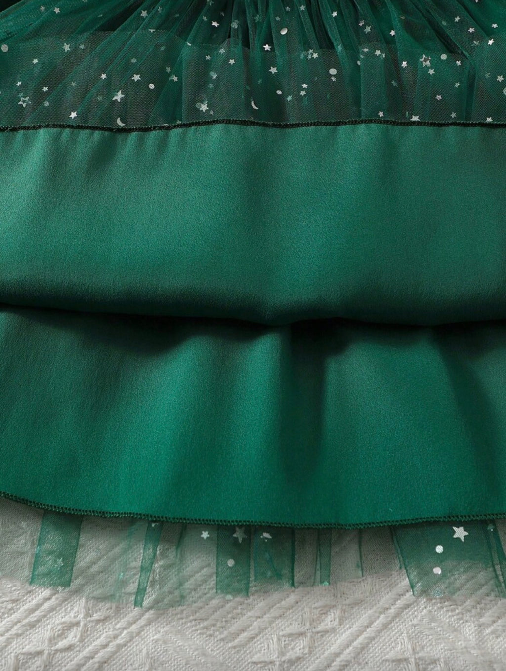 Vestido Infantil Emerald Star Tulle