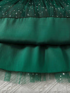 Vestido Infantil Emerald Star Tulle