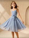Vestido Infantil Blue Grace Bow