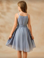 Vestido Infantil Blue Grace Bow