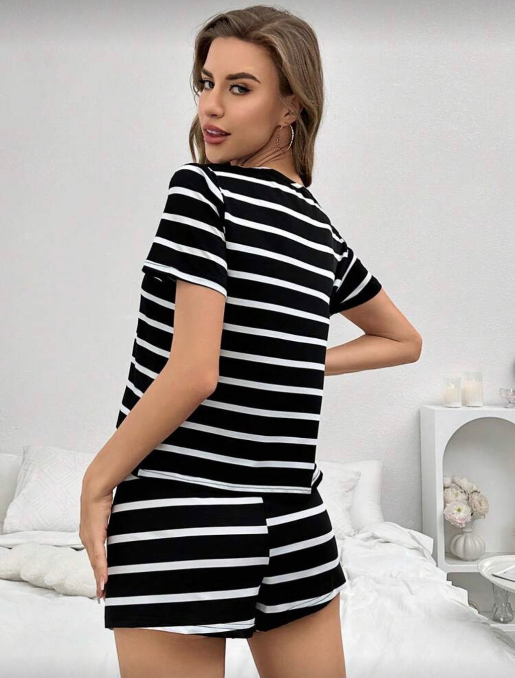 Pijama Femenina Stripe Comfort Duo