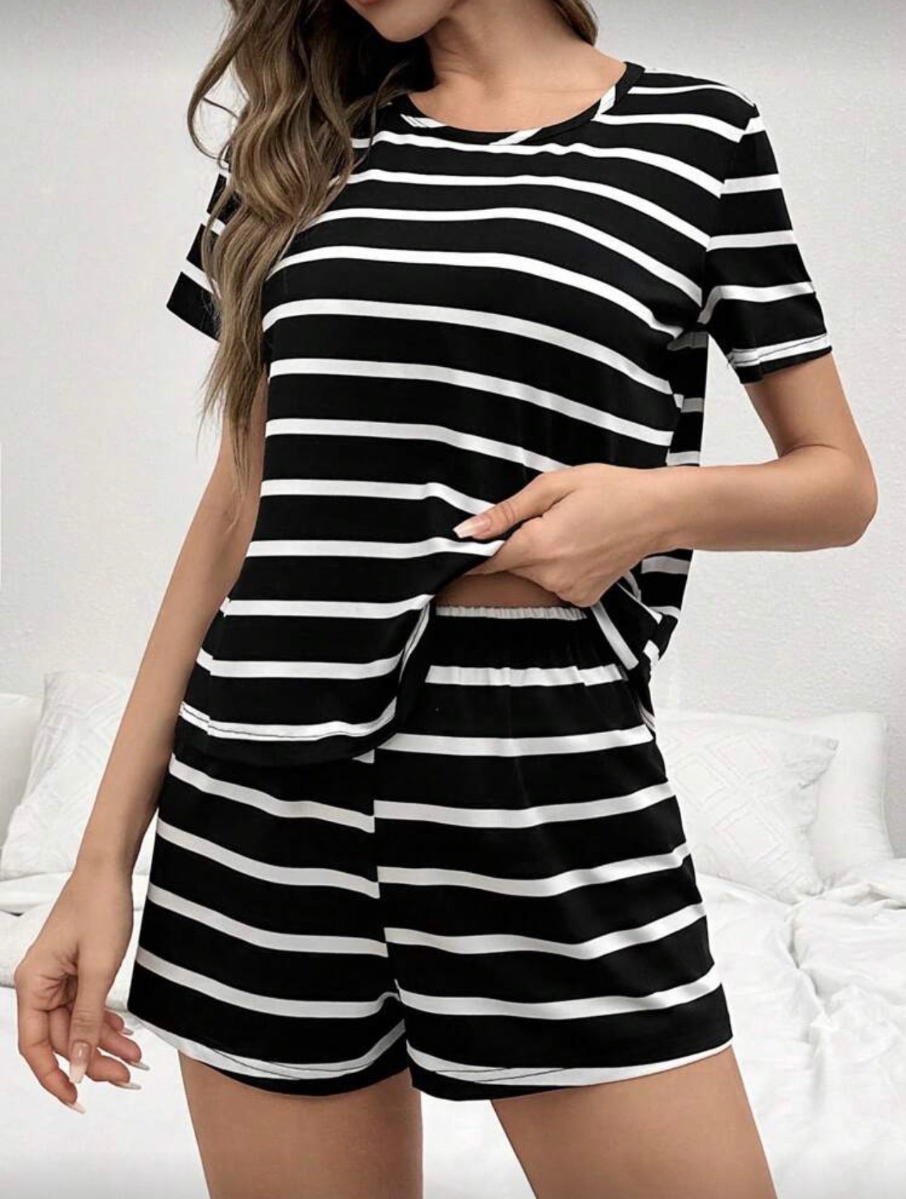 Pijama Femenina Stripe Comfort Duo