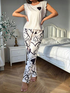 Pijama Femenina Abstract Heart Comfort