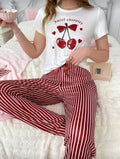 Conjunto Pijama Sweet Cherries Rojo