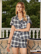 Conjunto Pijama Classic Plaid Gris