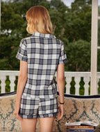 Conjunto Pijama Classic Plaid Gris