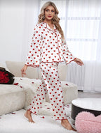 Conjunto Pijama Love Hearts Blanco